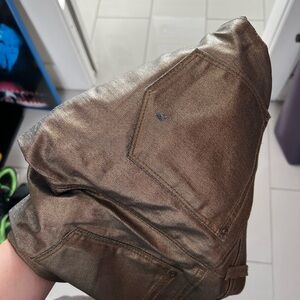 DL1961 Women's Skinny Jeans in Metallic Brown